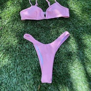 shein ribbed bikini